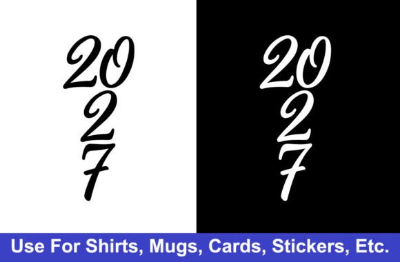 2027 New Year Tshirt Design. Boy Girls