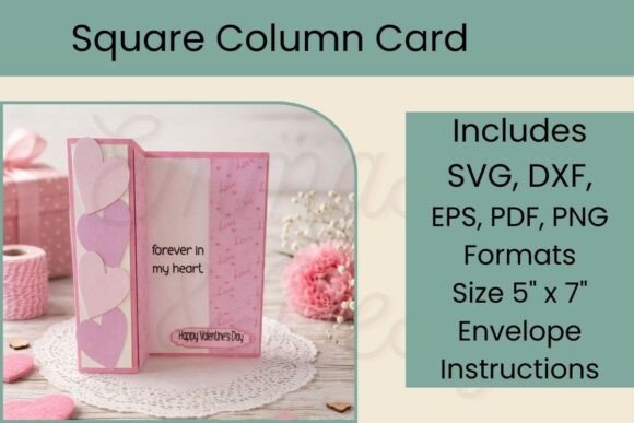 3D SVG Valentine's Day Card for Crafters and Small Businesses
