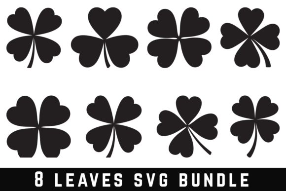 8 Leave SVG Bundle: A Versatile Graphic Design Asset for Crafts