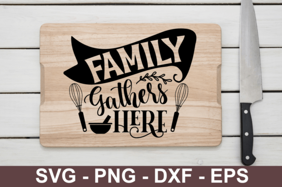 Family Gathers Here SVG Design: A Versatile Graphic for Crafts and Creative Projects