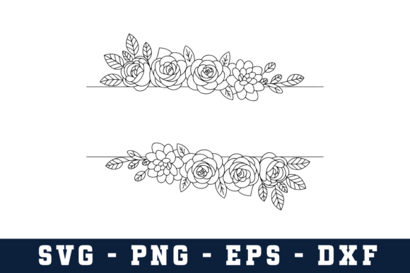 Floral Border SVG Cut File: A Graphic Design Asset for Blogs and Crafts