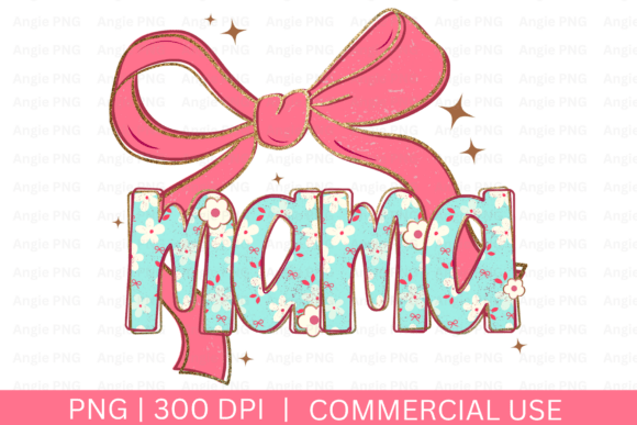 Floral Easter Mama PNG: Graphics for Handmade Creations