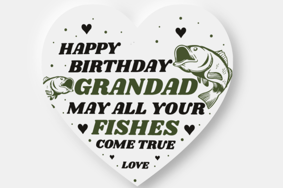 Funny Grandad Fishing Birthday Gift Graphics