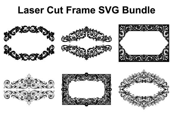 Laser Cut Frame SVG Bundle for Crafts and Graphics