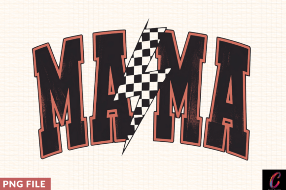 Mama Lightning Bolt SVG PNG: A Dynamic Graphic Design Asset for Modern Branding