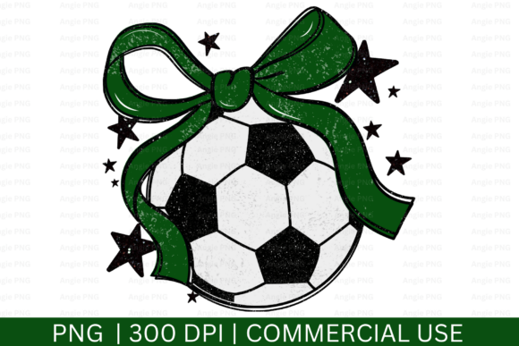 Preppy Soccer Coquette Bow PNG: A Versatile Graphic Design Asset for Local Business Branding