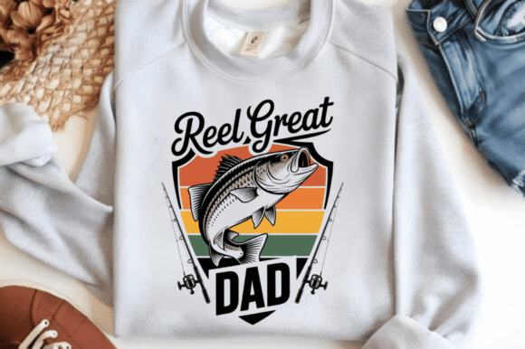 Reel Great Dad Svg, Fishing Dad Graphics