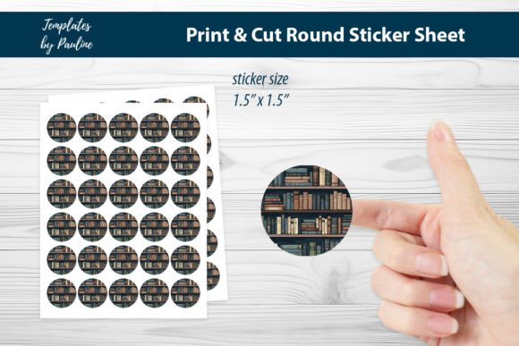Teacher Round Sticker Sheet, Digital: Graphics and Crafts in One