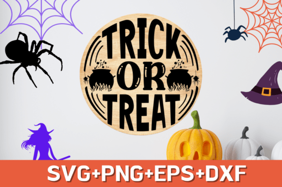Trick or Treat SVG Design for Crafts & Halloween Branding